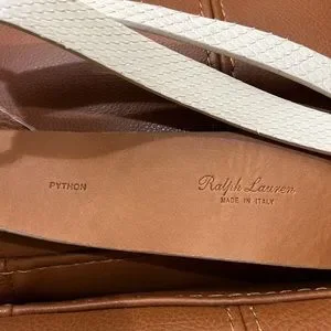Vintage Ralph Lauren Python White Belt. Sz M . Italy. Imperfections! Ralph Lauren | Accessories | Vintage Ralph Lauren Python  main image 3